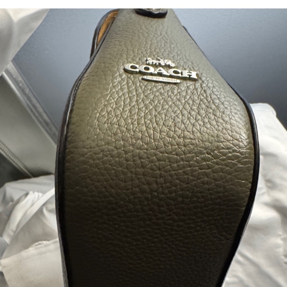Coach Marlie Top Handle Leather Satchel/Shoulder Bag in Silver/Surplus - Picture 9 of 13